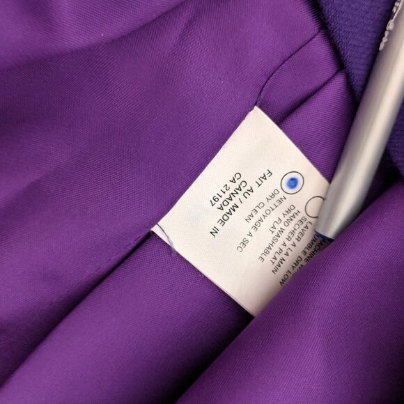 LES Ravisseurs Wool purple pensil skirt size 12 @K - Picture 6 of 11